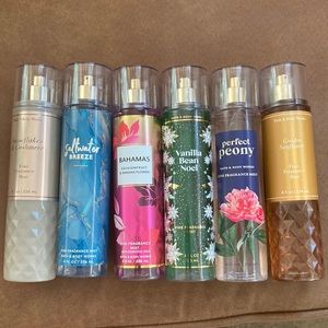 6 Bath and body works assorted scents